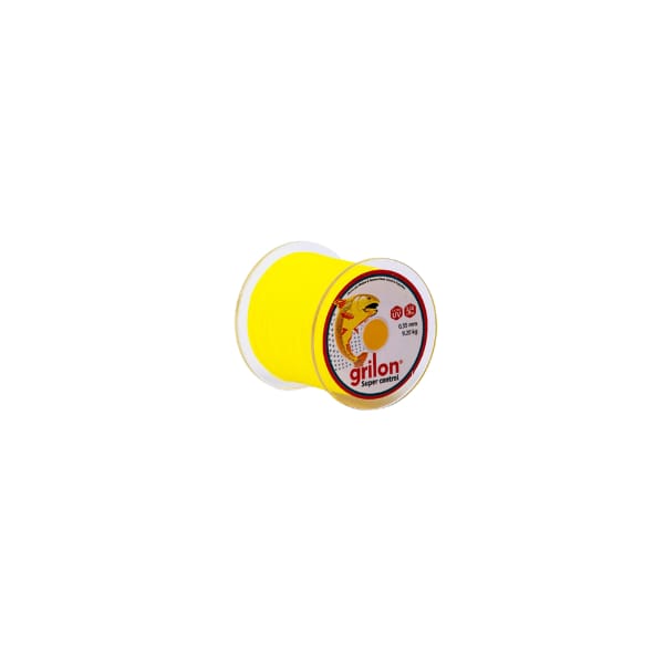 Nylon Grilon p/pesca amarillo 0.30mm bob 1/4lb  [UM 1u |]