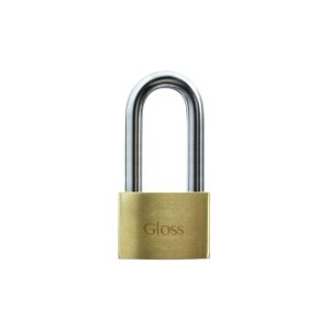 Candado 38mm satinado tambor bronce aro largo Gloss  [UM 1u | 6u | 120u]