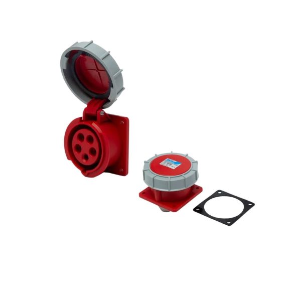 Toma industrial embutir 3p + t + n 32a ip67  [UM 1u | 5u | 60u]