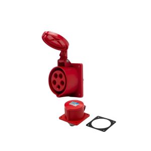 Toma industrial embutir 3p + t + n 16a  [UM 1u | 5u | 80u]