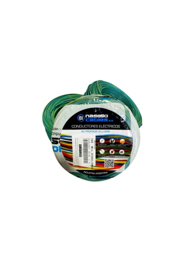 Cable unipolar 16mm verde Normalizado Sellado  [UM 1u ]
