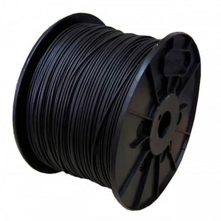 Cable unipolar 1mm negro bobx1000mts Normalizado Sellado  [UM 1u ]