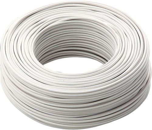 Cable economico unipolar 2.5mm blanco  [UM 1u ]